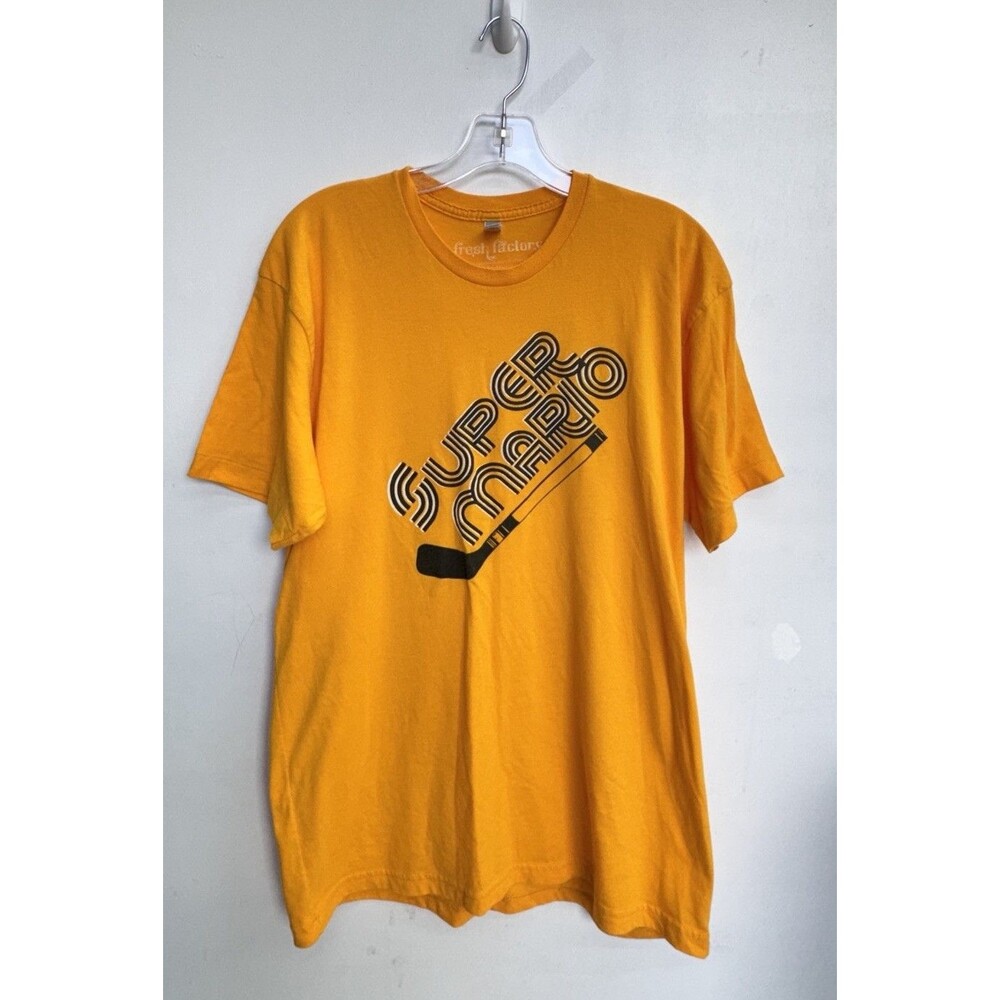 Super Mario Fresh Factory T-Shirt Pittsburgh Hockey  PA Single Stitch XL Vintage
